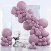 PartyWoo Dusty Purple Balloons 140pcs Different Sizes Pack of 18 12 10 5 Inch Lavender Boho Neutral Balloon Arch Kit for Baby Shower Graduation Butterfly Fairy Birthday Party Decorations Purple-F29 view 1