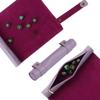 Cusdie 2 in 1 Dice Rolling Mat & Zippered Dice Holder DIce Tray- Compatible with DND Polyhedral Dice (Light Purple) view 1