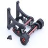 QingLeng Nylon Sturdy & Stable Wheelie Bar with Dual Spring Buffer for Traxxas 1/6 XRT Monster Truck #78086-4 - Black Wheels view 1