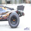 QingLeng Nylon Sturdy & Stable Wheelie Bar with Dual Spring Buffer for Traxxas 1/6 XRT Monster Truck #78086-4 - Black Wheels view 4