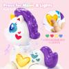 hahaland Toys for 1 Year Old Girl Toddler Girl Toys Unicorn Musical Light up Baby Girls, Interactive Travel One Year Old Baby Girl Birthday Gifts view 3