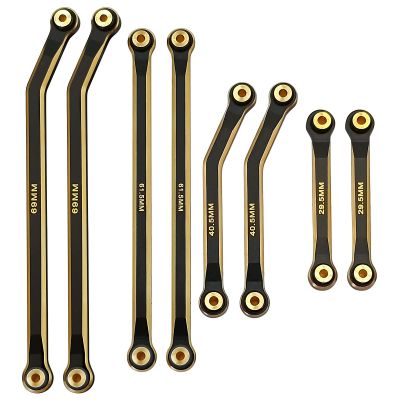 SWX Aluminum Linkage Rod Arm Set High Clearance Suspension Links for 1/24 Axial SCX24-90081 Deadbolt AXI00004 RC Crawler Car (Black)