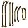 SWX Aluminum Linkage Rod Arm Set High Clearance Suspension Links for 1/24 Axial SCX24-90081 Deadbolt AXI00004 RC Crawler Car (Black) view 1