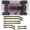 SWX Aluminum Linkage Rod Arm Set High Clearance Suspension Links for 1/24 Axial SCX24-90081 Deadbolt AXI00004 RC Crawler Car (Black) view 3