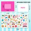 BelleAngle 30 Packs Summer Back to School Picture Frame Craft Kits for Kids Home Classroom School Activities Decorations Supplies view 3