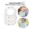 8-Pack Organic Baby Bibs for Boys, Girls - Soft Cotton Drooling and Teething Bibs for Baby Girl & Boy, Extra Absorbent, Easy To Clean & Put On for Toddler, Newborn, Infant 0-24 Months (Nordic) view 2