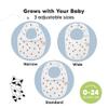 8-Pack Organic Baby Bibs for Boys, Girls - Soft Cotton Drooling and Teething Bibs for Baby Girl & Boy, Extra Absorbent, Easy To Clean & Put On for Toddler, Newborn, Infant 0-24 Months (Nordic) view 4