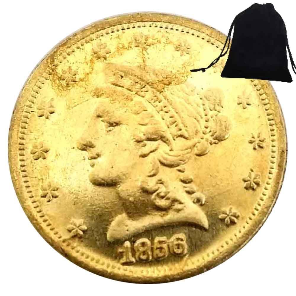 1856 Liberty USA 2.5-Dollars Old Hobo Nickel Art Couple Coin Pendant/Good Luck Coin Commemorative Token Badge Jewelry Pendant