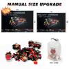Abbabby Transforming Building Block Toys for Boys Girls Aged 6-12.Steam Train or 8 Locomotive Models or Warrior Robot.Wheeled Train Toys.8in2 Construction Toys.Idea Gifts for Kids(766P) view 3