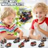 Abbabby Transforming Building Block Toys for Boys Girls Aged 6-12.Steam Train or 8 Locomotive Models or Warrior Robot.Wheeled Train Toys.8in2 Construction Toys.Idea Gifts for Kids(766P) view 4
