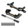 SCX10 Capra Brass Bumper, Brass Counter Weight Black Coating for Axial SCX10 III RC Crawler 1/10 SCX10 Capra Unlimited Trail Buggy UTB10 RTR 1.9 4WS Upgrade Part (D- 2pcs Bumper/Body Mounts) view 1