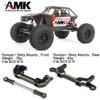 SCX10 Capra Brass Bumper, Brass Counter Weight Black Coating for Axial SCX10 III RC Crawler 1/10 SCX10 Capra Unlimited Trail Buggy UTB10 RTR 1.9 4WS Upgrade Part (D- 2pcs Bumper/Body Mounts) view 2