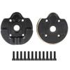 Brass Counter Weight Axle Housing for SCX10 III Capra Axle Black Coating for Axial RC Crawler 1/10 SCX10 Capra Unlimited Trail Buggy RTR 1.9 4WS Upgrade Part (C- 2pcs Portal Cover Plates) view 1