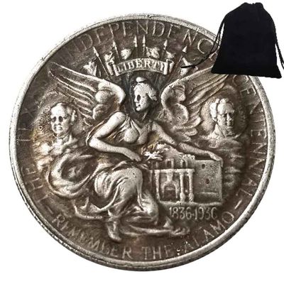 1937 USA Texas Half-Dollar Funny Hobo Nickel Art Coin Pendant/Good Luck Coin Commemorative Token Badge Jewelry Pendant