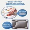 Odorless Premium Foam Baby Play Mat 50" x 50", Soft Microfiber Fabric Crawling Mat for Floor- Comfortable and Hypoallergenic, Non-Slip Cushioned Floor Playpen mat for Infants,Babies,Toddlers view 4