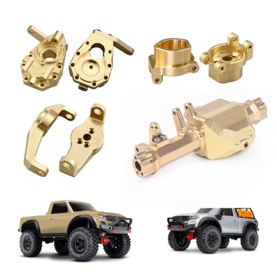 Brass Heavy Weight Coating TRX4 Front Portal Axle Housing Set for 1/10 RC Crawler TRX6 TRX-4 Bronco Defender Upgrade (4 in 1 Set for TRX4,636g)