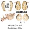 Brass Heavy Weight Coating TRX4 Front Portal Axle Housing Set for 1/10 RC Crawler TRX6 TRX-4 Bronco Defender Upgrade (4 in 1 Set for TRX4,636g) view 2