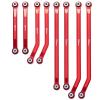 SWX Higher Extra Clearance RC Links Linkage Set for 1/24th Axial SCX24 Gladiator AXI00005 RC Crawler Car Upgrad (Red) view 2
