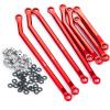 SWX Higher Extra Clearance RC Links Linkage Set for 1/24th Axial SCX24 Gladiator AXI00005 RC Crawler Car Upgrad (Red) view 3