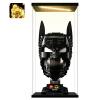 Instnovny Acrylic Display Case for Collectibles Clear Acrylic Boxes for Display Minifigures Trophy Lighted Building Helmet Model 76182 Display Case Organizer Box(Black-Solid Yellow; 5.9*5.9*11.8 inch) view 1