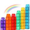 Gemmicc Magnetic Tiles, Magnet Toys Building Blocks for Kids, STEM Approved Educational Toys,Magnet Puzzles Stacking Blocks for Boys Girls,72 PCS Advanced Set view 1