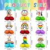 9PCS Pride Honeycomb Table Centerpiece Pride Day Decorations Rainbow Honeycomb Centerpiece LGBT Love Win Love is Love 3D Table Toppers Centerpiece Signs for Pride Month Party Supplies view 2