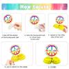 9PCS Pride Honeycomb Table Centerpiece Pride Day Decorations Rainbow Honeycomb Centerpiece LGBT Love Win Love is Love 3D Table Toppers Centerpiece Signs for Pride Month Party Supplies view 3