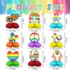 9PCS Pride Honeycomb Table Centerpiece Pride Day Decorations Rainbow Honeycomb Centerpiece LGBT Love is Love 3D Table Toppers Centerpiece Signs for Pride Month Party Supplies view 2