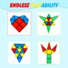 Gemmicc Magnetic Tiles, Magnet Toys Building Blocks for Kids, STEM Approved Educational Toys, Magnet Puzzles Stacking Blocks for Boys Girls,55 PCS Starter Set view 3