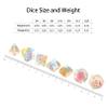 LUCKY-M Polyhedral Prism Glass DND Dice, Dungeons and Dragons Dice Set Unique 7PCS Gemstone Dice D4 D6 D8 D10 D00 D12 D20, RPG D&D Accessories Dice Gift view 3