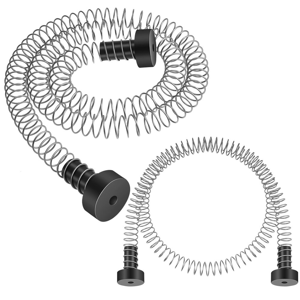 Pelopy 2 Pcs Heavy Duty Stainless Steel Zipline Spring Brake 5.3 ft Long Zipline Stopper Zip Line Accessories Braking System Stop for 3/16 1/4 5/16 3/8 Inch Wire Kit Backyard