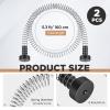 Pelopy 2 Pcs Heavy Duty Stainless Steel Zipline Spring Brake 5.3 ft Long Zipline Stopper Zip Line Accessories Braking System Stop for 3/16 1/4 5/16 3/8 Inch Wire Kit Backyard view 2