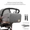 Baby Small Diaper Tote Bag Stroller Storage Bag Diaper Organizer Caddy Mommy Bag for Outdoor (Grey) view 4