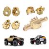 TRX4 TRX6 Brass Rear Portal Axle Housing Heavy Weight Coating Set for 1/10 RC Crawler Car Bronco Defender Upgrade (4 in 1 Set for TRX4 TRX6,528g) view 1