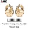 TRX4 TRX6 Brass Rear Portal Axle Housing Heavy Weight Coating Set for 1/10 RC Crawler Car Bronco Defender Upgrade (4 in 1 Set for TRX4 TRX6,528g) view 4