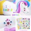 PJDRLLC Piggy Bank Girls: Unicorn Piggy Banks - Unbreakable Plastic Coin Money Bank with Alphabet Stickers - Rainbow view 3