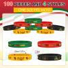 Wettarn 100 Pcs Juneteenth Day Silicone Wristband Black Freedom Day Rubber Bracelets Juneteenth Decorations Patriotic Bracelets Bulk for African Afro American Independence Day Party Favors, 4 Styles view 2