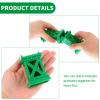 Ioffersuper 12 Pcs Train Bridge Pier Track Railway Accessories Multi Level Support Risers High Level Blocks Compatible All Major Brands, Grey+Green view 3