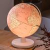 OLOTU Globe Globe Illuminated with Stand Pink Light Up World Globe Lamp Build in 5 Colors LED Night Light Globes of Earth for Kids Learning Detailed view 3