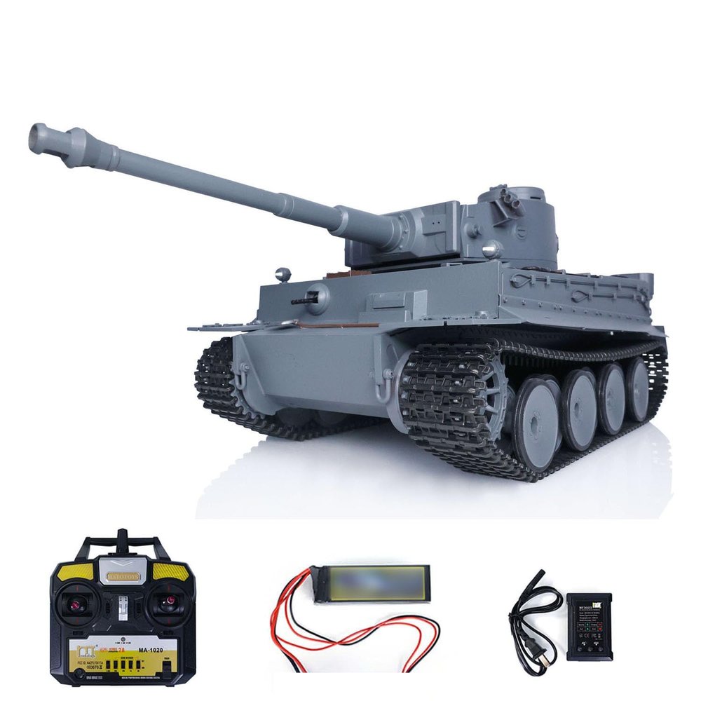 TOUCAN RC HOBBY Mato Metal 1/16 Scale Gray German Tiger I Infrared Version RTR Rc Tank 1220