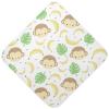 Ceiurey Cute Monkey Baby Boys Girls Bath Towel Banana Palm Leaves Hooded Towels Newborn Toddlers Organic Cotton Washcloths Shower Beach Towel 35 x 35 Inch view 1