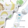 Ceiurey Cute Monkey Baby Boys Girls Bath Towel Banana Palm Leaves Hooded Towels Newborn Toddlers Organic Cotton Washcloths Shower Beach Towel 35 x 35 Inch view 2