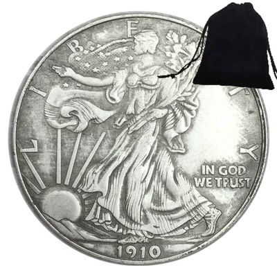 1910 Peace Goddess $1-Dollar Hobo Nickel Funny Art Coin Pendant/Good Luck Commemorative Token Badge Jewelry Pendant