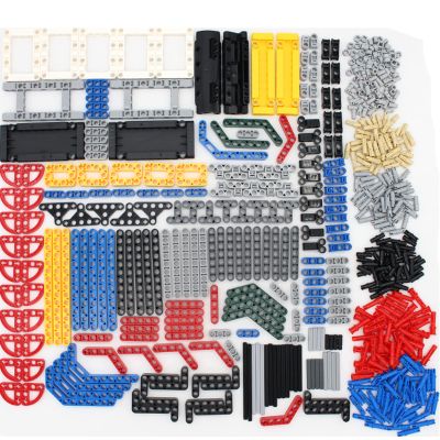 UpGLeuch 591PCS Technic Parts and Pieces Bulk Compatible With Major Brand Bricks, Beams and Pins Connectors Set, Replacement Parts - Connectors, Axles, Liftarm, Pins