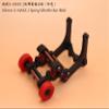 QingLeng Nylon Sturdy & Stable Wheelie Bar with Dual Spring Buffer for Traxxas 1/5 6S 8S X-MAXX - Red Wheels view 3