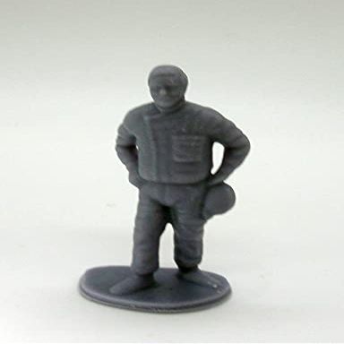 Greenhills Slot Car Vintage Driver with Helmet - Unpainted - 1:43 Scale - New - GP27