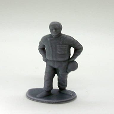 Greenhills Slot Car Vintage Driver with Helmet - Unpainted - 1:43 Scale - New - GP27