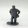 Greenhills Slot Car Vintage Driver with Helmet - Unpainted - 1:43 Scale - New - GP27 view 1