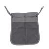 Alovexiong Baby Stroller Organizer Pocket-for bottles Nappy Baby Cloth Diaper Storage Secure Straps Detachable Webbing Easily Crab Strollers with Two Storage Pockets Front Mesh(Grey) view 1