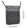 Alovexiong Baby Stroller Organizer Pocket-for bottles Nappy Baby Cloth Diaper Storage Secure Straps Detachable Webbing Easily Crab Strollers with Two Storage Pockets Front Mesh(Grey) view 4